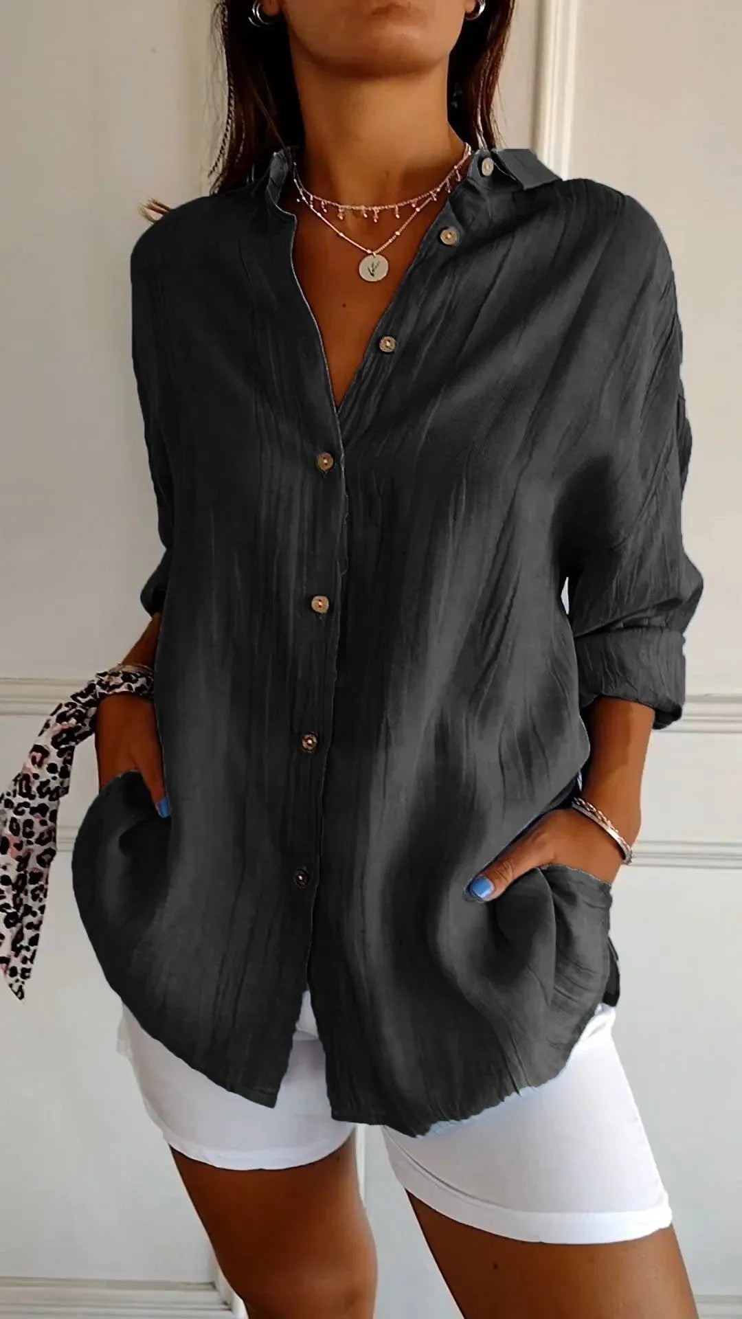 Casual Chic Oversized Blouse