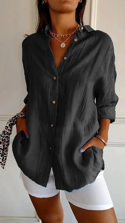 Casual Chic Oversized Blouse